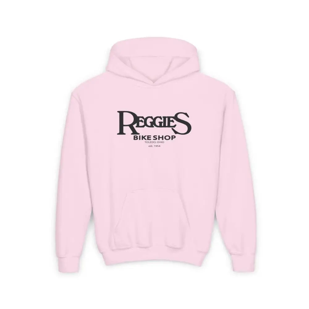 Reggies Bike Shop Youth Heavy Blend Hoodie Printify