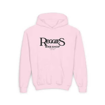 Reggies Bike Shop Youth Heavy Blend Hoodie Printify