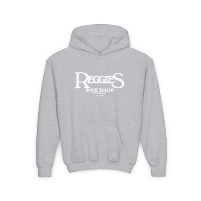 Reggies Bike Shop Youth Heavy Blend Hoodie Printify