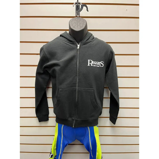 Reggie's Team Youth Zip Sweatshirt Black - Reggies BMX